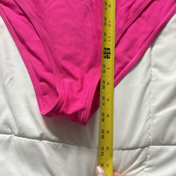 Womens Size XL Swimsuit One Piece Bathing Suit Pink Padded Beach Summer - Picture 4 of 8
